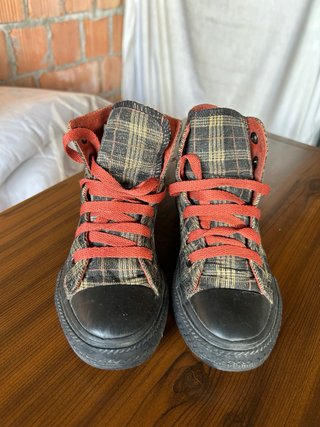Converse All Star bimba fantasia scozzese