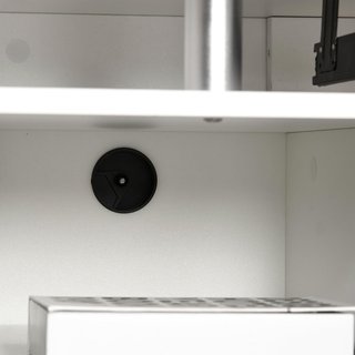 Scrivania per PC in truciolato e acciaio con vassoio per tastiera e monitor, 2 cassetti e spazio per computer, 120X55X85 cm, bianco