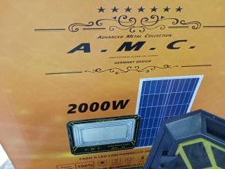 Lampione solare esterno A.M.C. 2000W