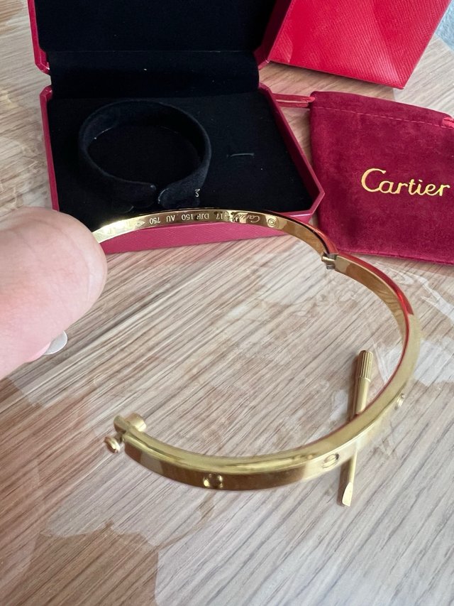 Pulsera Cartier Inspo Acero Inoxidable Dorada