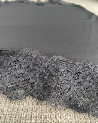 Vestido lencero H&M encaje negro Talla S