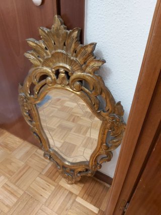 Espejo Barroco Dorado 90x55