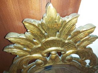 Espejo Barroco Dorado 90x55