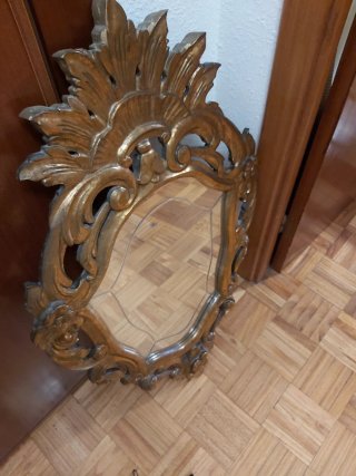 Espejo Barroco Dorado 90x55