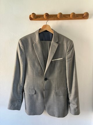Traje de chaqueta gris