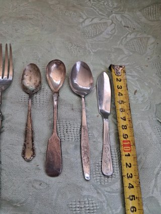 Set 9 pezzi posate vintage