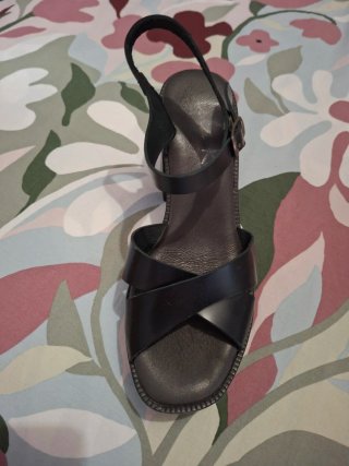 Sandalias Lola Rey Piel Tacon Plataforma 37