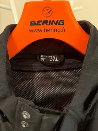 Chaqueta Moto Bering Talla 3XL Negra