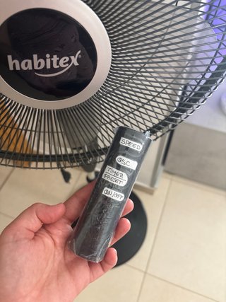 Ventilador con mando a distancia