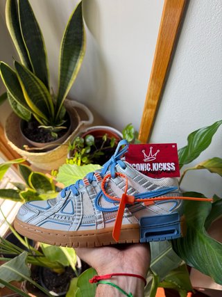 Nike Rubber Dunk Off-White Azul Plata