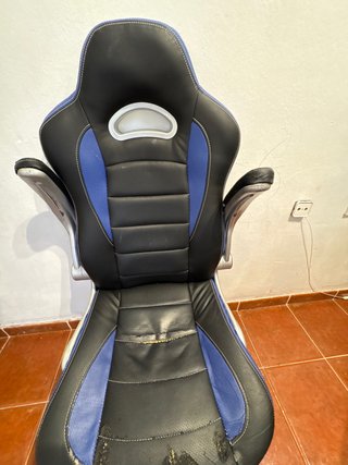 Silla Gamer Negra y Azul