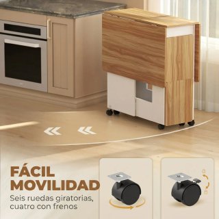Mesa Comedor Plegable + 4 Taburetes