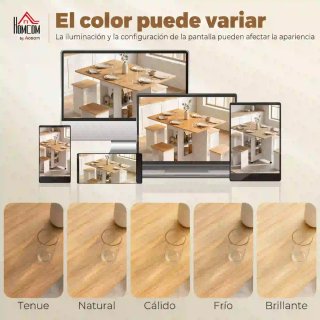 Mesa Comedor Plegable + 4 Taburetes