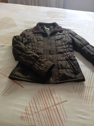 Parka mujer acolchada, marrón