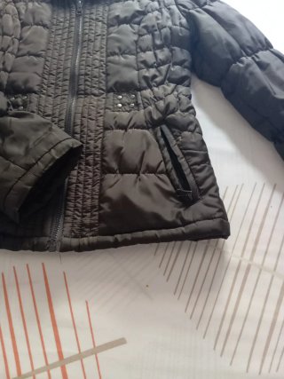 Parka mujer acolchada, marrón