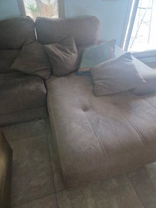 Sofá modular chaise longue beige