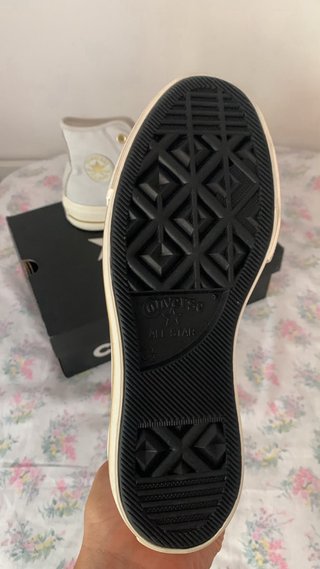 Converse plataforma grises talla 36