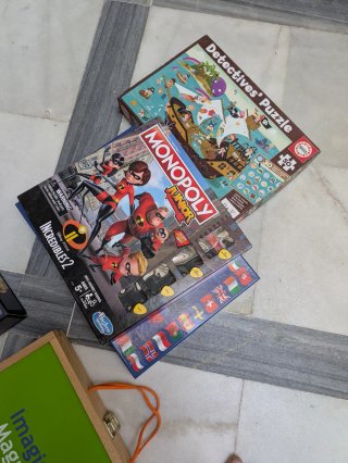 Lote Bloques, juegos, puzzles y trenes