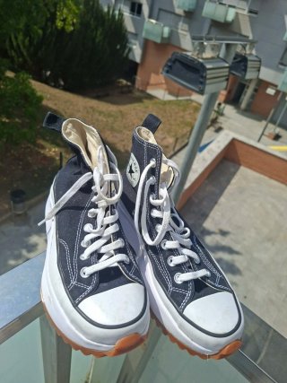Converse Run Star Hike Hi Mujer Negro