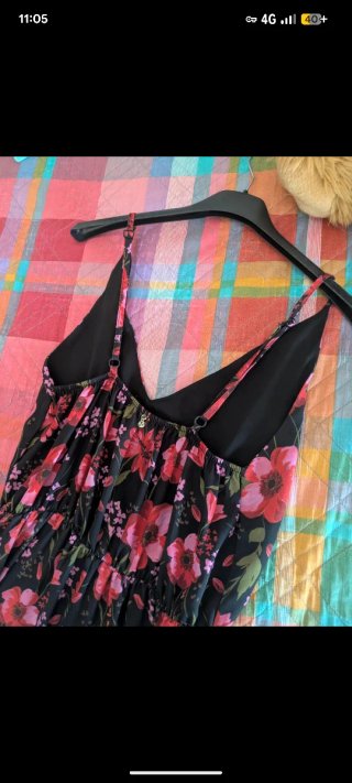 Vestito lungo Artigli floreale, taglia S (40)