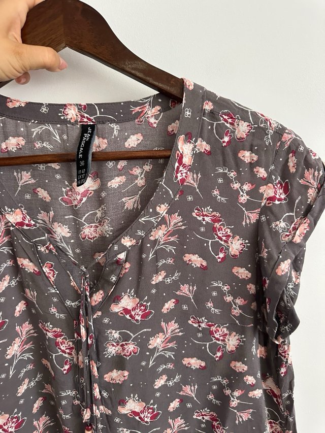 Blusa Jean Pascale floral viscosa Talla M