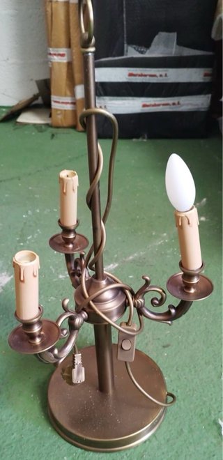 Lámparas mesa estilo candelabro