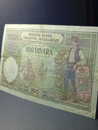 100 Dinari Jugoslavia occupazione italiana 1941/43