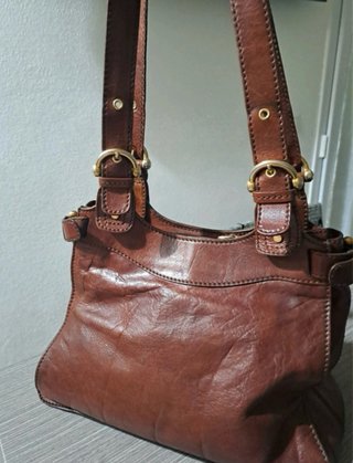 Borsa The Bridge vera pelle marrone