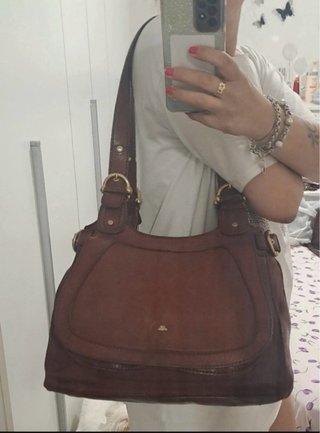 Borsa The Bridge vera pelle marrone