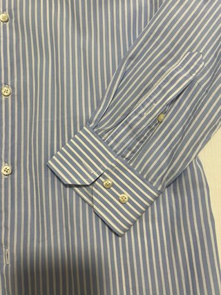 Camisa Scalpers rayas azul y blanca Talla M