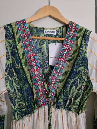 Abito lungo Moda D'Amare sfumature verde