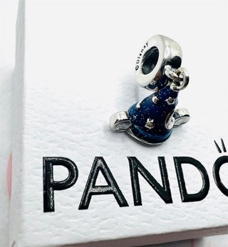 Pandora Charm Sombrero Mago Azul Estrellas
