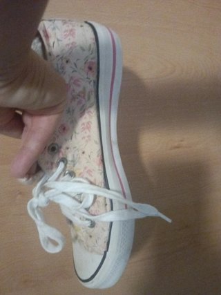Zapatillas flores
