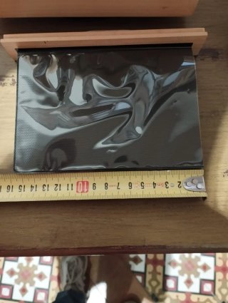 Caja de fotos de madera