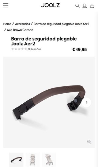 Barra di sicurezza Joolz Aer 2 Marrone