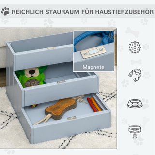 Hundetreppe 3 Stufen für kleine bis mittelgroße Hu