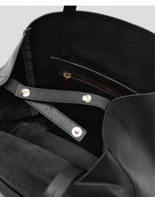 Bolso shopper Piel ROBERTO VERINO  Negro
