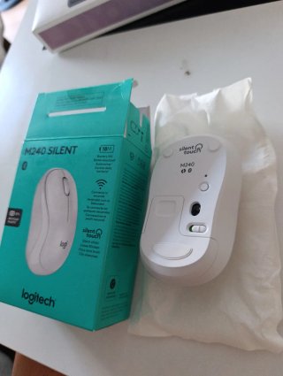 Logitech M240 Silent Ratón Bluetooth Blanco