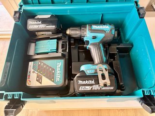 Taladro Makita DDF485RTJ 2x5Ah Original Makpac