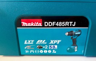 Taladro Makita DDF485RTJ 2x5Ah Original Makpac