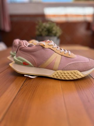 Zapatillas Lacoste L-Spin Deluxe Rosa/Beige