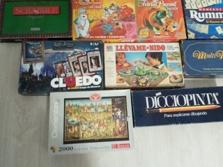 Lote Juegos de Mesa: Scrabble, Cluedo, Rummikub