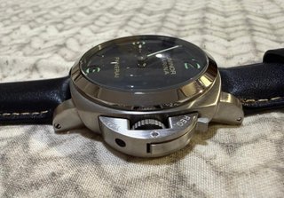 Panerai Luminor Marina Reloj Negro/Plata