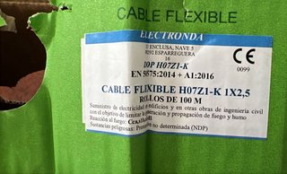 Cables H07Z1-K Eléctricos Flexibles