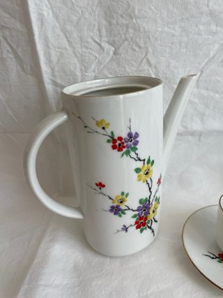 Set da te/caffè in porcellana decorata