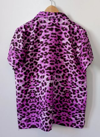 Camisa Vintage Animal Print Morado Talla M
