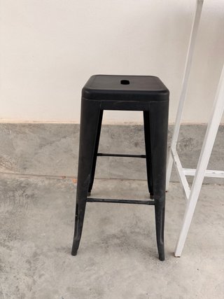 Taburete Tolix Negro Metal 20 unidades