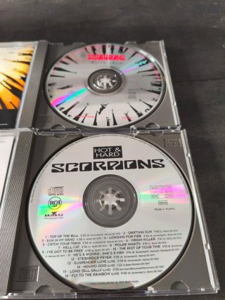 Lote CDs Scorpions: Face The Heat + Hot & Hard