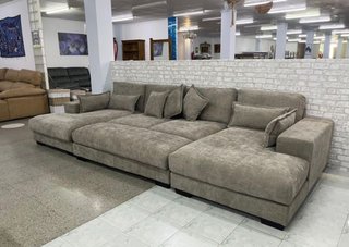 Sofá Rinconera Gris Tela - Envio Gratis