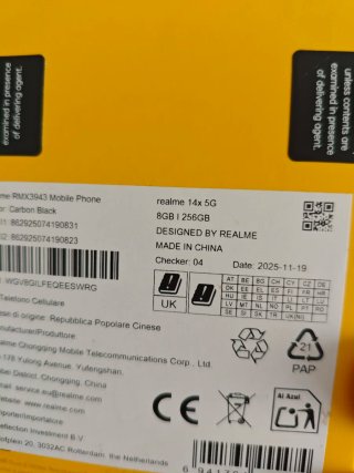 Realme 14x 5G 256GB Negro